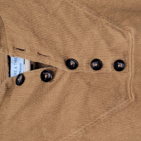 Madewell Textture & Thread Long Sleeve Mustard Top; Size XXS - Picture 6 of 8